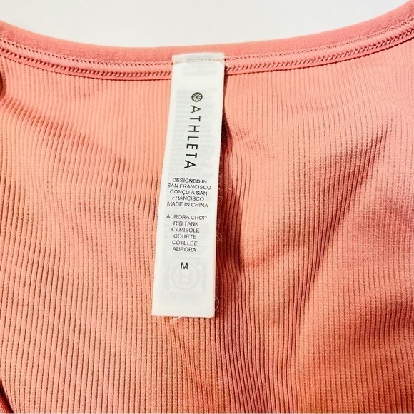 Athleta Leopard Long Line Crop Top Medium | Sculpt Tank Active Streetwear - Picture 5 of 6